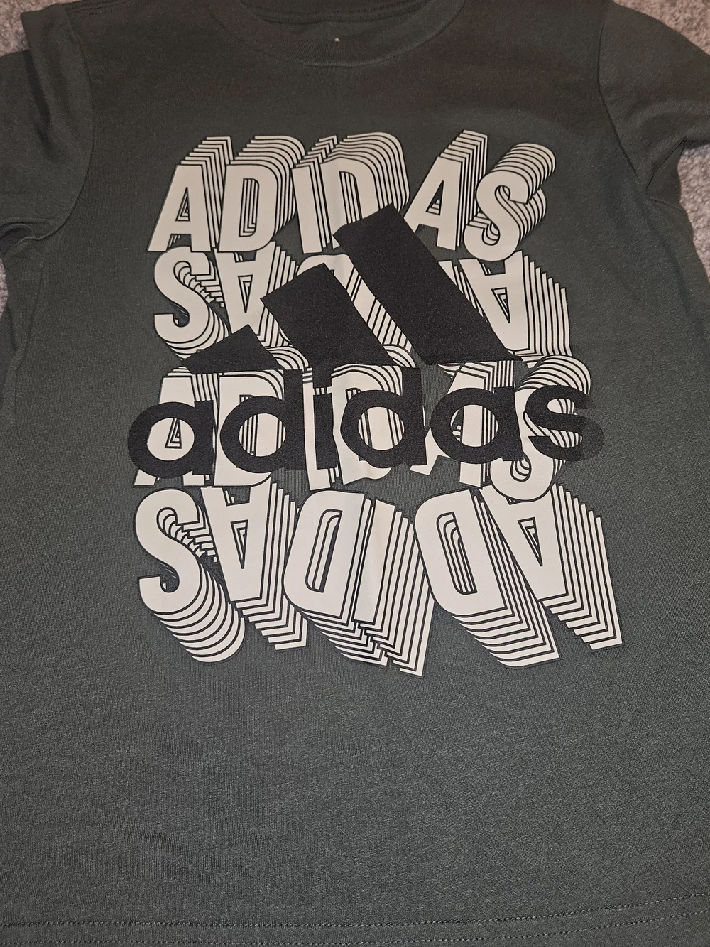 Adidas Kids Hooded Sweatshirt, 2 Tees - Black, Navy & Olive